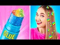 AWESOME SCHOOL HACKS || Easy DIY Supplies! Cool and Bright Hacks for Girls By 123 GO! LIVE