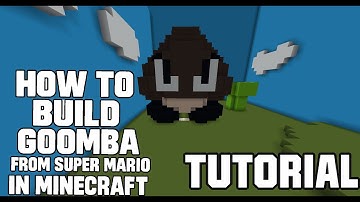 How to build Goomba from Super Mario in Minecraft!