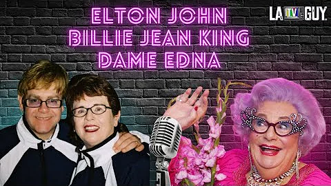 Elton John, Billie Jean King, and Dame Edna