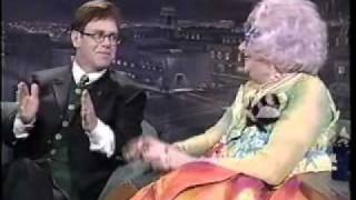 Elton John, Billie Jean King, and Dame Edna