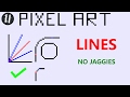 How to pixel art tutorials 16  lines  curves  jaggies
