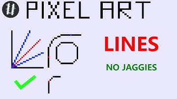 How To Pixel Art Tutorials [16] - Lines / Curves / Jaggies