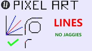 How To Pixel Art Tutorials [16] - Lines / Curves / Jaggies