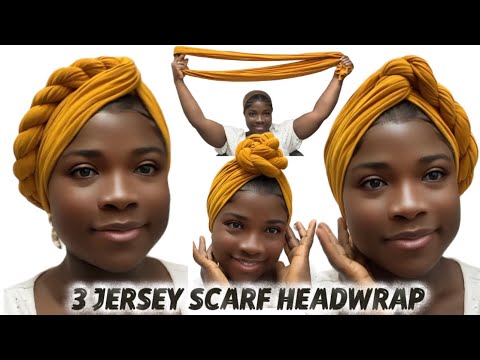 3 QUICK & EASY TURBAN HEADWRAP FOR BEGINNERS || JERSEY SCARF || TUTORIAL 