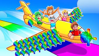 Spending $100,000 In Plane Race with 99 Propellers With MY CRAZY FAN GIRLS... screenshot 3