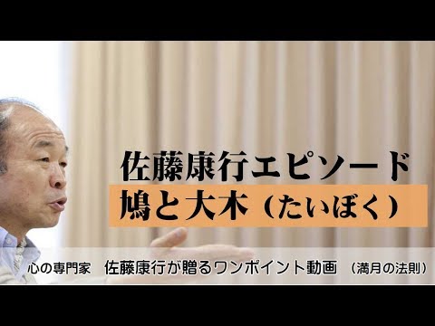 満月の法則722：佐藤康行エピソード。鳩と大木（たいぼく）