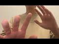 Asmr touching your face  asmr face tapping tracing and relaxing hand movements