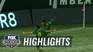 Dairon Asprilla opens up the scoring for Portland | 2017 MLS Playoffs Highlights