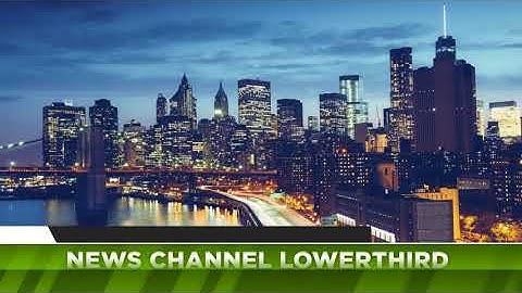 Broadcast Style News Lower Third | After Effects template
