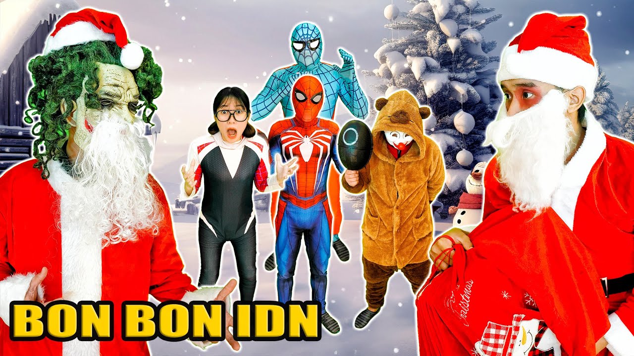 Spider-Man menyelamatkan Sinterklas dari Joker