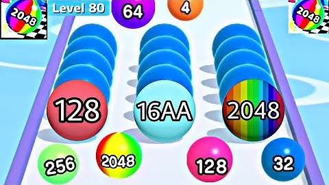 Ball Run 2048 - All Levels Gameplay Android, iOS ( Levels 66 - 80)
