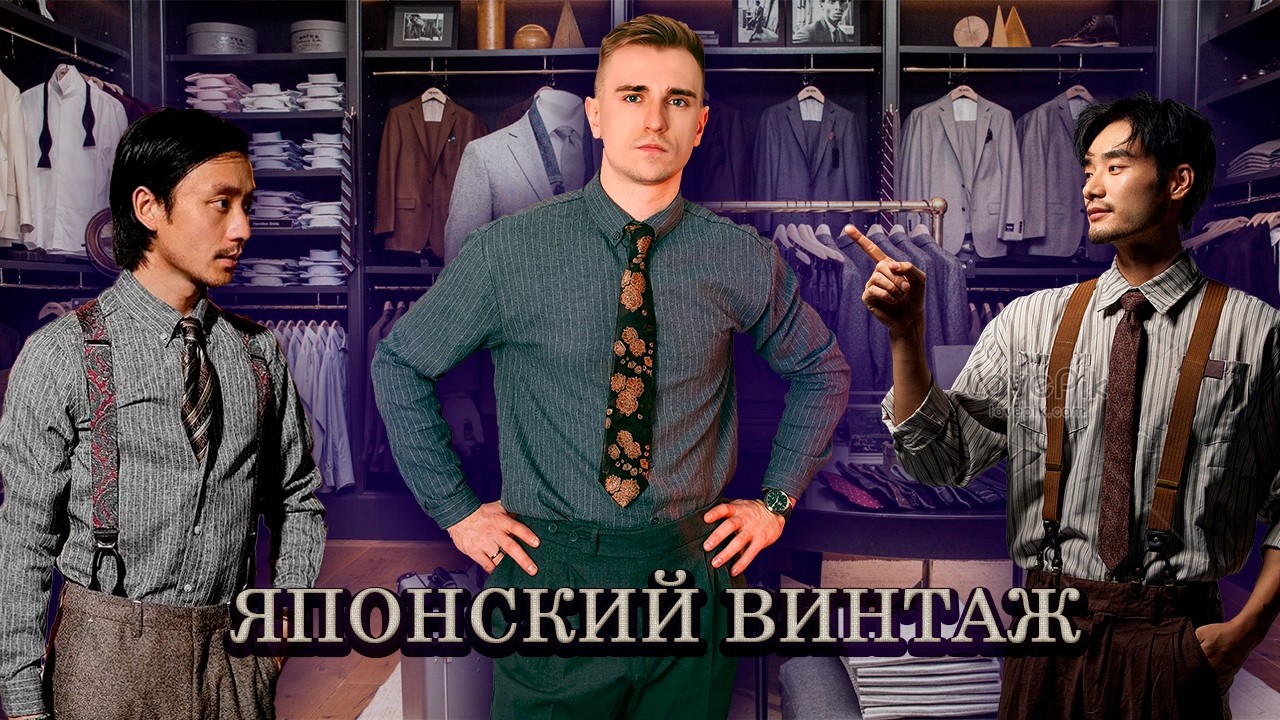 Классический мужской винтажный образ в ЯПОНСКОМ стиле!