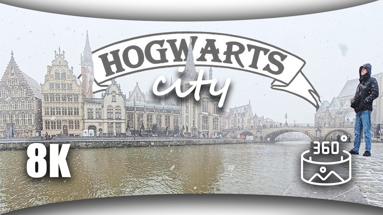Этот город выглядит как Хогвартс в реальной жизни! (Гент, Бельгия) | Виртуальная реальность 8K 360
