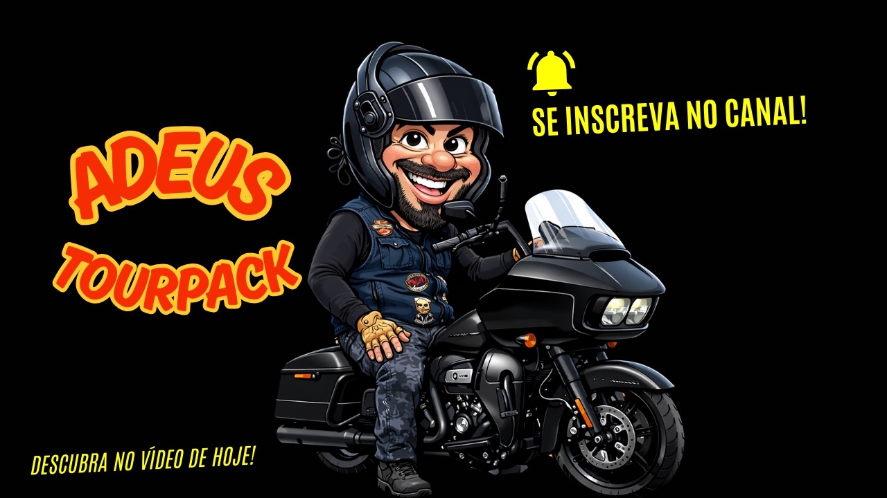 Tirei o TourPack da minha Harley… e olha no que deu! #roadglidelimited