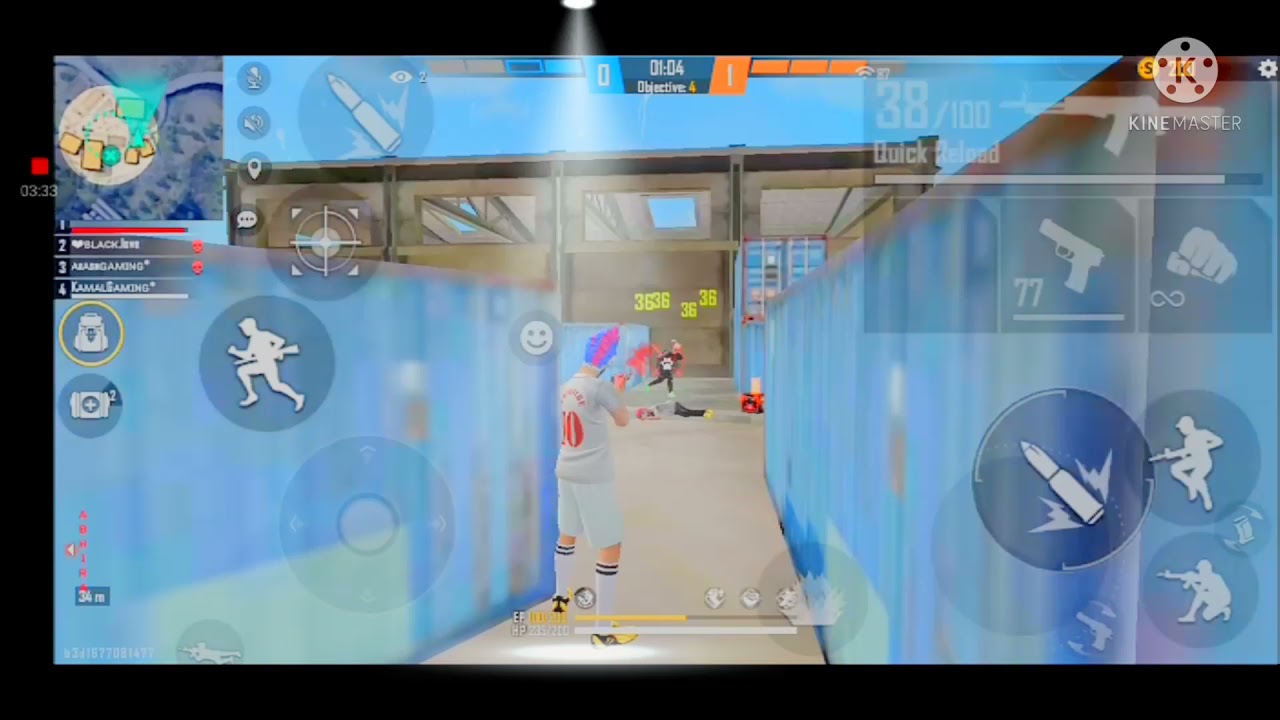 Only nock kill only booyah free fire (Kamal gaming) 👈👈👍