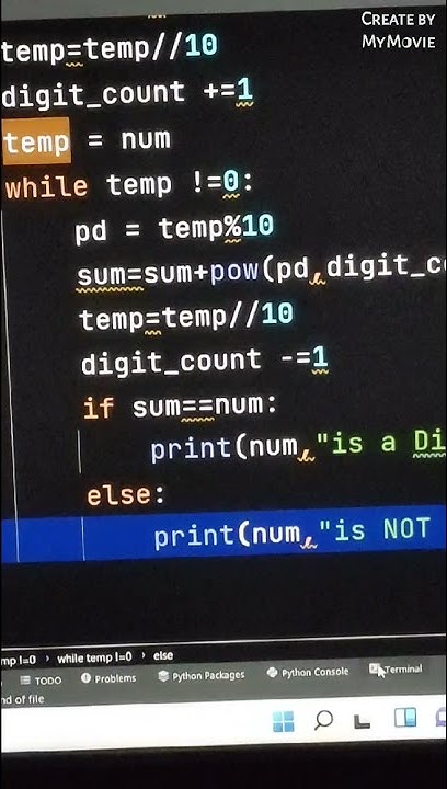 Disarium number in Python 🎯 - YouTube