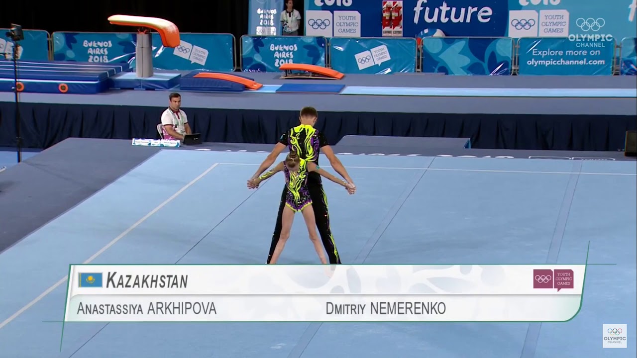 Youth Olympic Games 2018 - Acrobatic Gymnastics - Mixed Pair - Final - Kazakhstan