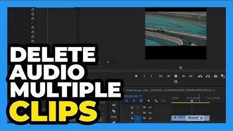 Premiere Pro ： how to Delete Audio from Multiple Clips Fast Tutorial 2024