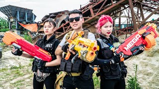 LTT Game Nerf War : Warriors SEAL X Nerf Guns Fight Crime Group Mr Zero Crazy Container War