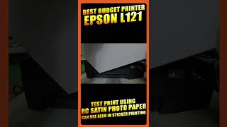 Unboxing Epson L121 Test Print Using RC satin