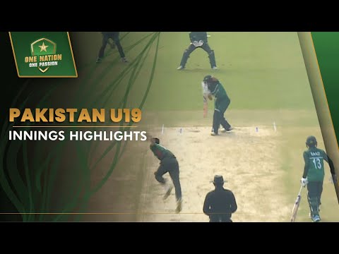 Pakistan U19 Innings Highlights | Pakistan U19 vs Bangladesh U19 3rd One-Day 2022