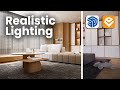 Realistic interior lighting with enscape for sketchup