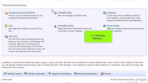 How to create Domain Aliases in Plesk
