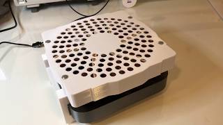 Mac mini 2018(AirMac Express+外付けFANお まけ) Mac mini 2018 external cooling fan v2 (real) - YouTube