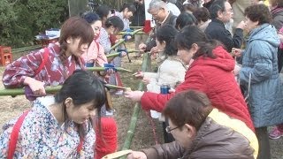 がん封じ祈る笹酒祭り 奈良・大安寺