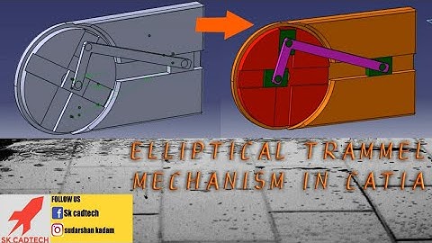 ELLIPTICAL TRAMMEL MECHANISM IN CATIA | DMU KINEMATICS | CATIA TUTORIAL