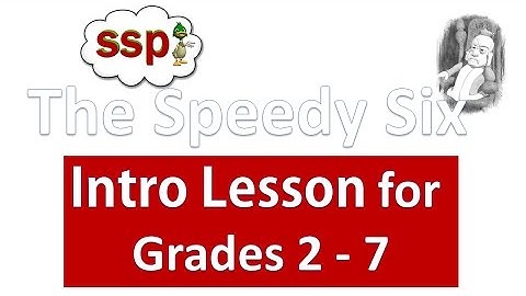 Speedy Six (Spelling and Vocabulary) With Miss Emma - Intro