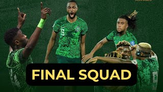 NIGERIA SUPER EAGLES FINAL 25-MAN SQUAD FOR THE 2023 AFCON