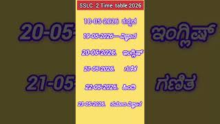 SSLC Exam 2 Time table released In Bord Official  ಪರೀಕ್ಷೆ 2 ವೇಳಾಪಟ್ಟಿ ಬಿಡುಗಡೆ ಎಸ್ ಎಸ್ ಎಲ್ ಸಿ 2 🎉🗞️🔰
