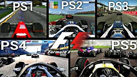 FORMULA 1 PS1 VS PS2 VS PS3 VS PS4 VS PS5
