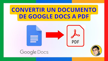 Cómo CONVERTIR un DOCUMENTO de GOOGLE DOCS a PDF