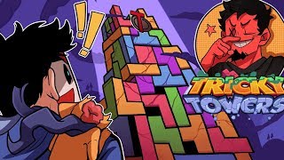 THE NEW AVENGERS TOWER! | Tricky Towers (w/ H2O Delirious & DeadSquirrel)