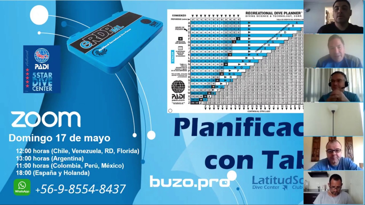 Planificacion de inmersiones recreativas tabla padi parte 01 - YouTube