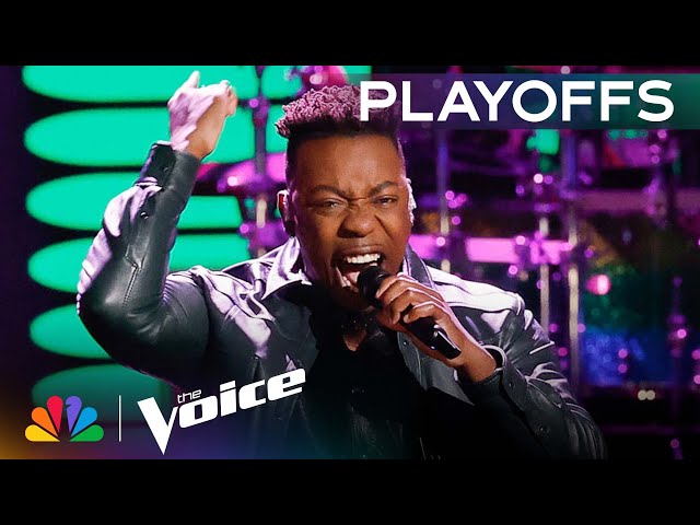 Stee Lights Up the Stage with WALK THE MOON's Shut Up and Dance | The Voice Playoffs | NBC class=