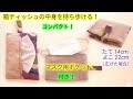 箱ティッシュが入る！マスクも入る！携帯ボックス*ティッシュ＆マスク