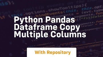 python pandas dataframe copy multiple columns