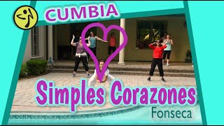 Simples Corazones - Fonseca | Cumbia | Zumba© Choreography by Silvie Fitness