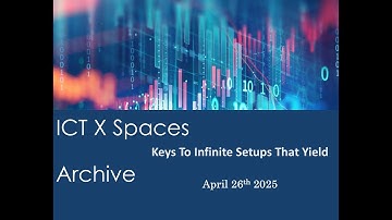 ICT X Space - Keys To Infinite Setups That Yield - April 26th 2025