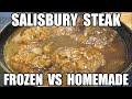 Frozen VS Homemade Salisbury Steak