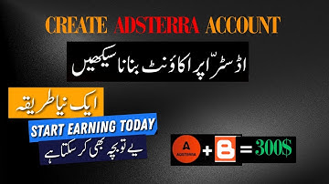 How To Create And verify Adsterra Account | Adsterra for website | Earn from home