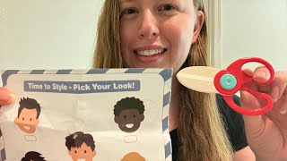 ASMR haircut soft-spoken pretend play