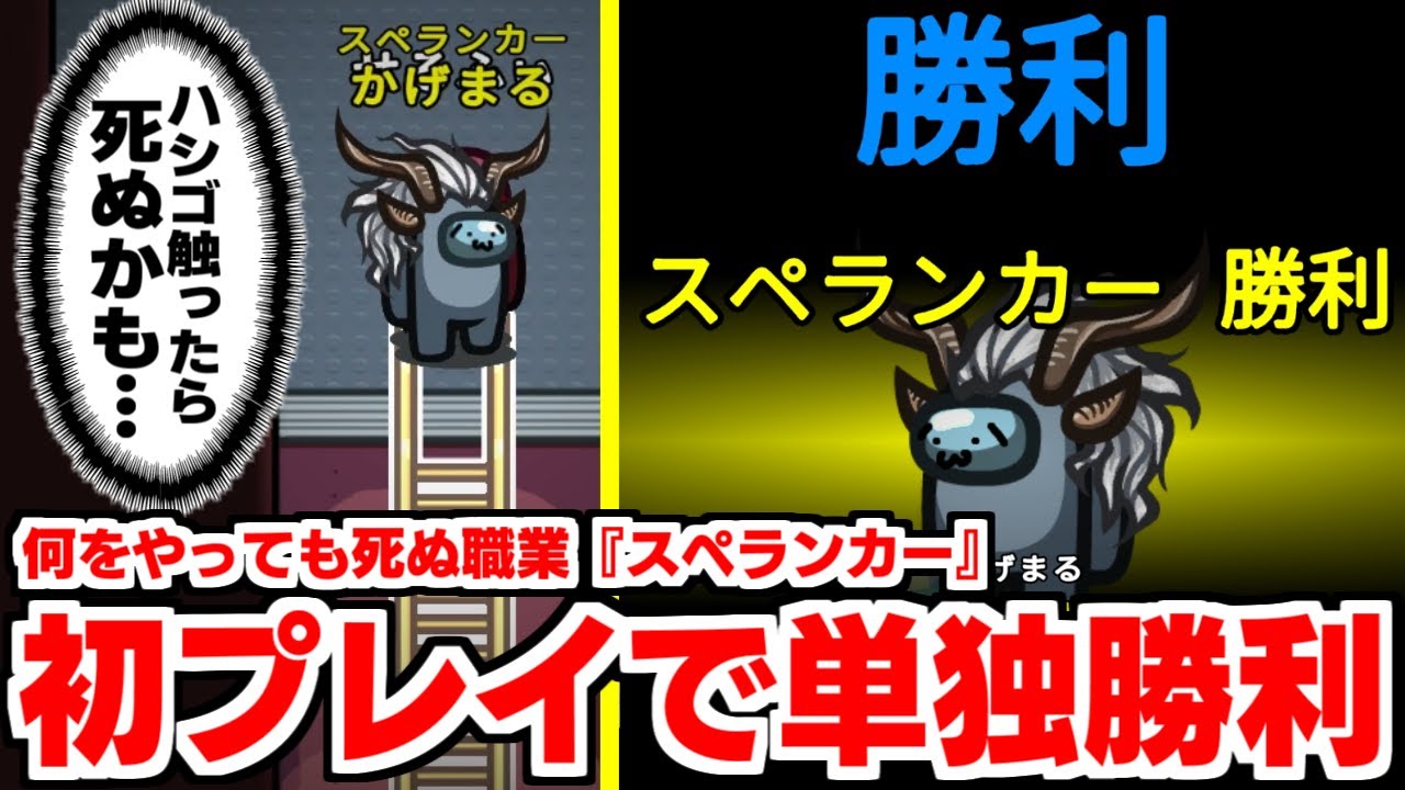 【Among Us】ハシゴを降りてもぬーんに乗っても死ぬ新役職『スペランカー』がヤバすぎたwwwww【#星の方舟 #近アモ #アモングアス #AmongUs​ #宇宙人狼 #MOD】