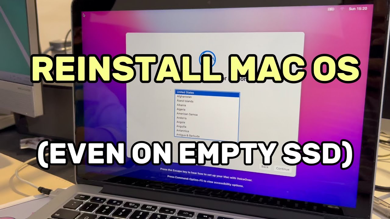 Fix MacBook Boot Issues: Reinstall macOS on a New/Empty SSD (Internet ...