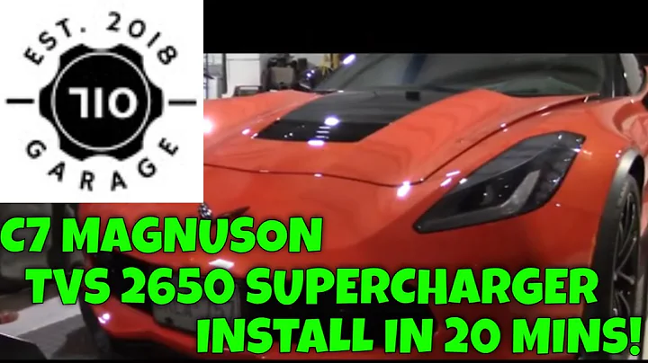 C7 Magnuson 2650 Supercharger Install in 20 mins!