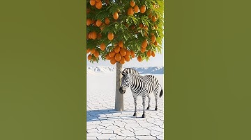 Zebra planted a papaya tree #ai #shorts #ytshorts #zebra #story