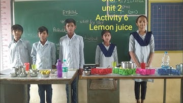 English, Std. 7,unit 2,Activity 6,Lemon juice